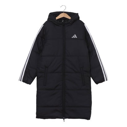 アディダス adidas ジュニア ベンチコート ロングコート キッズ JW2484 (ブラック/ホワイト)