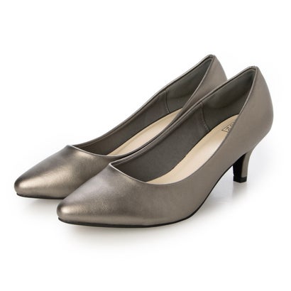 プログレッソ コンフォート progresso comfort プレーン合皮パンプス （GUNMETAL）