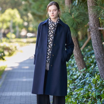 ドレステリア DRESSTERIOR Super110sウールステンカラーコート （ネイビー(094)）