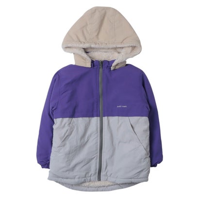 プティマイン petit main リバーシブル切替ブルゾン (パープル)