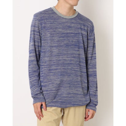 モードフルーレ MODE FOURRURE イタリア製メンズ長袖カットソー (ブルー)