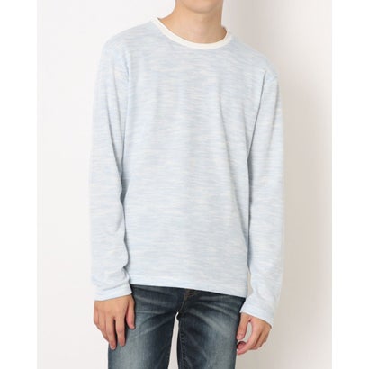 モードフルーレ MODE FOURRURE イタリア製メンズ長袖カットソー (スカイブルー)