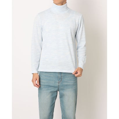 モードフルーレ MODE FOURRURE イタリア製メンズタートルカットソー (スカイブルー)