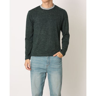 モードフルーレ MODE FOURRURE イタリア製メンズ長袖カットソー (グリーン)