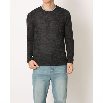 モードフルーレ MODE FOURRURE イタリア製メンズ長袖カットソー (ブラック)