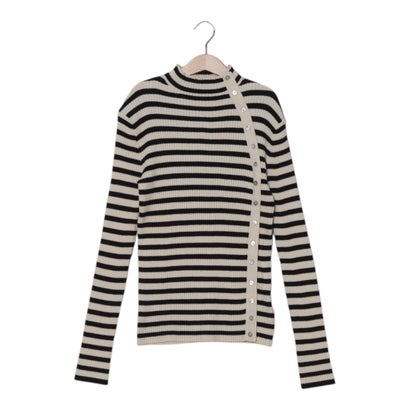 スリーフォータイム Three Four Time ボトルネックアシメデザインP/O （ホワイト）