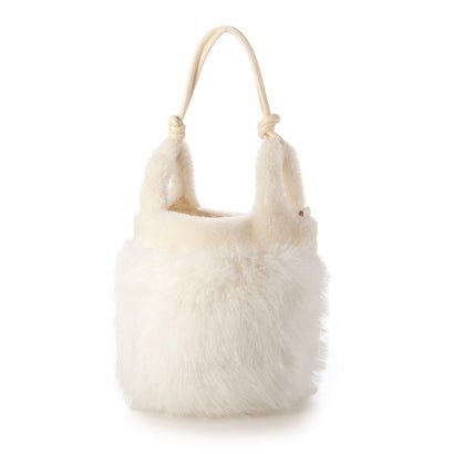 ベスジョーヤ VESGIOIA フェイクファー2WAYバッグ （アイボリー）