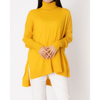 ミ・デゥー mi・deu・・・ タートルネックドロップ袖チュニック (イエロー)