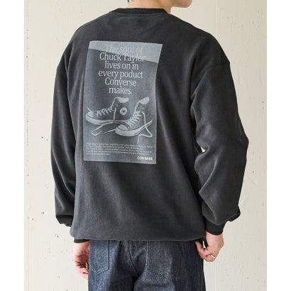 コンバース CONVERSE Archive Poster Print Sweater type-2 （ブラック）