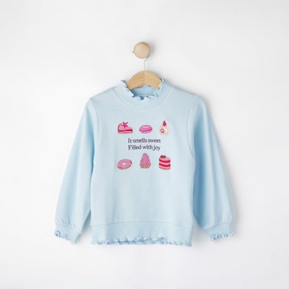 シューラルー キッズ SHOO・LA・RUE／Kids 【100-150cm】モチーフ刺繍使いスウェット （サックスブルー(090)）