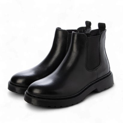 ペリウィンクル periwinkle 本革アンティーク仕上げサイドゴアブーツ （ブラック）