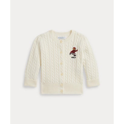 ポロ ラルフ ローレン POLO RALPH LAUREN (ベビー)Polo ベア ミニケーブル コットン カーディガン （100）