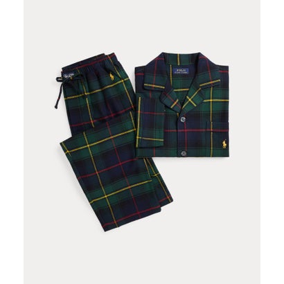 ラルフ ローレン ホーム RALPH LAUREN HOME チェック フランネル パジャマ セット （300グリーン）