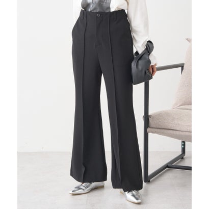 アースミュージックアンドエコロジー earth music&ecology センターシームフレアパンツ （ブラック）