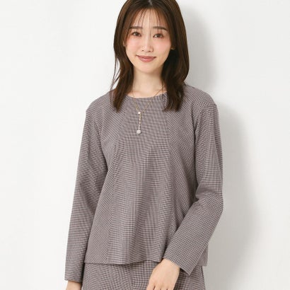 コルディア CORDIER 【M〜3Lサイズ／セットアップ／ストレッチ】ツイード調プルオーバー （ライトピンク(270)）