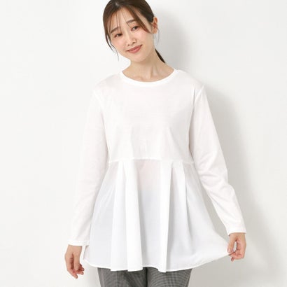 コルディア CORDIER 【レイヤードスタイルはお任せ】ペプラムデザインプルオーバー （ホワイト(001)）