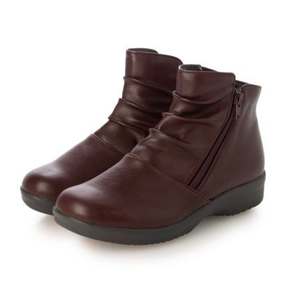 アールプレミアム R-PREMIUM ドロープ加工ショートブーツ （ワイン）