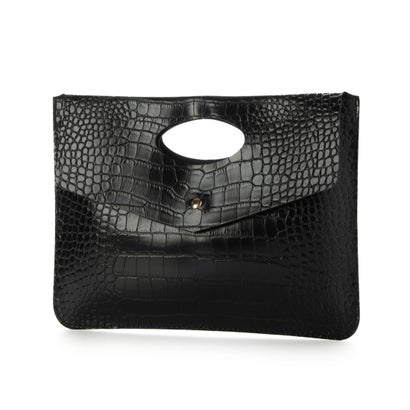 スタイルブロック STYLEBLOCK クロコダイル調素材クラッチバッグ （ブラック）