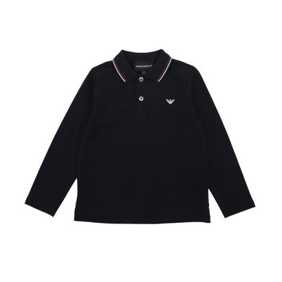 エンポリオ アルマーニ EMPORIO ARMANI カットソー(薄地）_ポロ （ブラック）