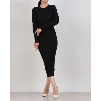 シルビアン ヒーチ SILVIAN HEACH リブニットタイトワンピース （BLACK）