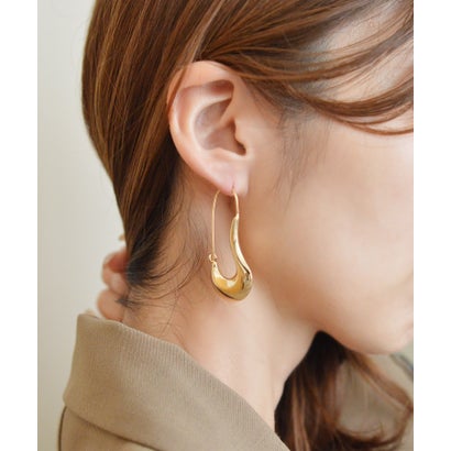 スタイロ styiro ニッケルフリー メタルスケールフープピアス （ゴールド）