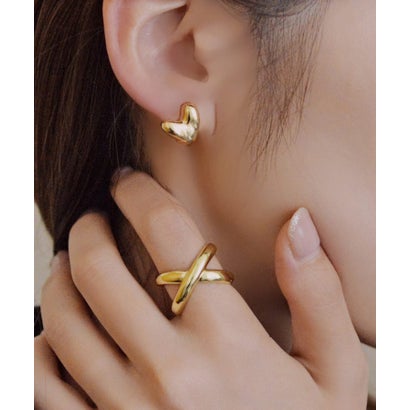 スタイロ styiro ニッケルフリー クロスライン メタルリング （ゴールド2）