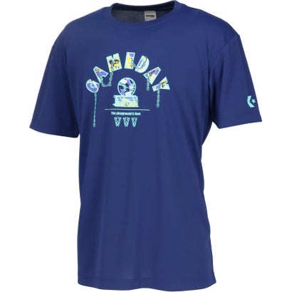 コンバース CONVERSE コンバース CONVERSE バスケット プリント T シャツ CB251364 （2800 C.ネイビー）