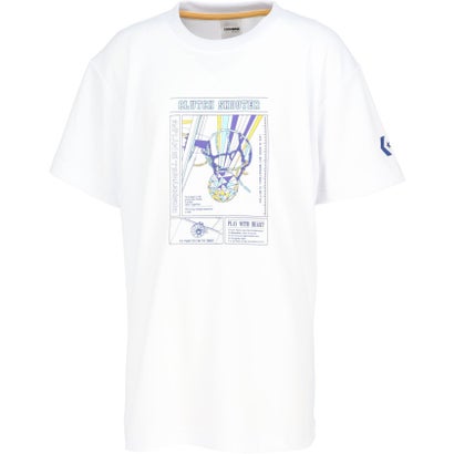 コンバース CONVERSE コンバース CONVERSE バスケット JR. プリント T シャツ CB451357 （1100 ホワイ..