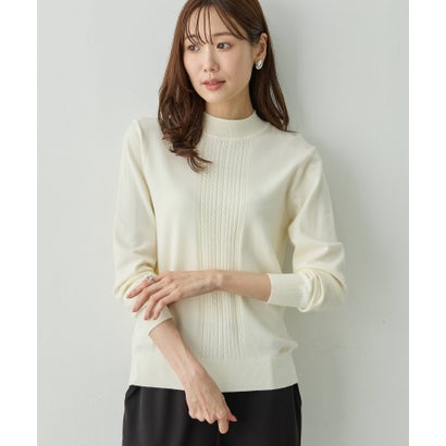 プチ オンフルール Petit Honfleur 楽ちんハイネックプルオーバー （アイボリー）