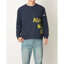 ティゴラ TIGORA メンズ 陸上/ランニング 長袖Tシャツ ランニング メンズメッセージロゴ長袖Tシャツ TR-3R1725TL (ネイビー)(4)