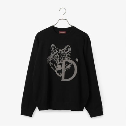 ダーバン D'URBAN 【D'URBAN GOLF 】ロゴクルーネックニット （ブラック）