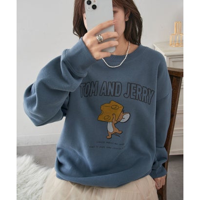 エーバイマガジンデモード A by MAGASIN DE MODE JERRY チーズ＆ボックス USED風 スウェット MNY （サ..