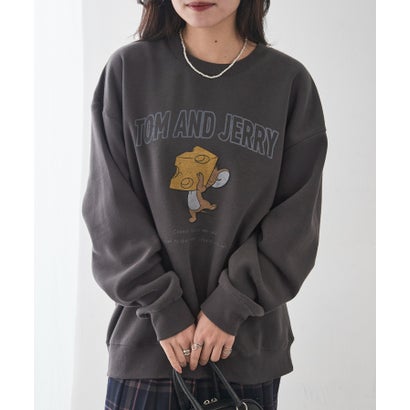 エーバイマガジンデモード A by MAGASIN DE MODE JERRY チーズ＆ボックス USED風 スウェット MNY （ブ..