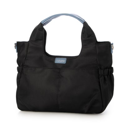 ビアデルトリトーネ Via Del Toritone 2way 中身が見やすいバイカラーくり手 Sサイズ （ブラック）