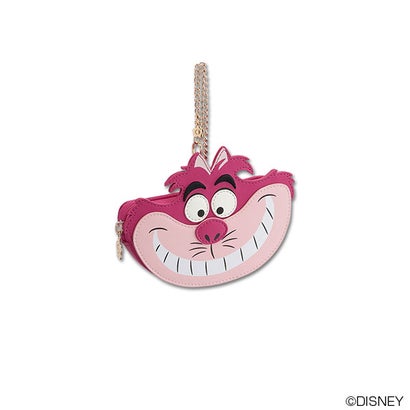 マリークワント MARY QUANT チェシャ猫フェイスデザイン ダイカットポーチ （ピンク）