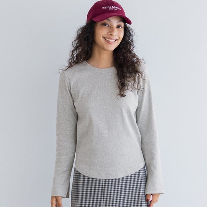 コカ coca リブクルーネックTシャツ （Lt.gray）