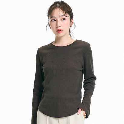 コカ coca リブクルーネックTシャツ （Charcoal）