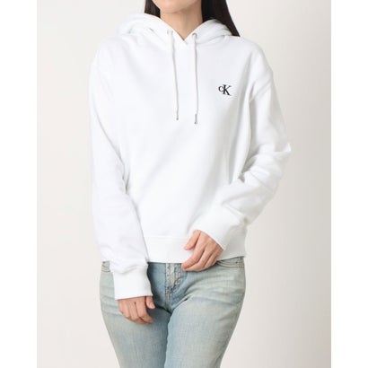 カルバン クライン Calvin Klein Embroidery Hoodie （WHITE）