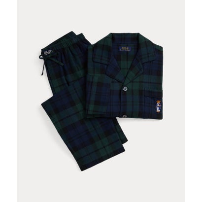 ラルフ ローレン ホーム RALPH LAUREN HOME Polo ベア チェック フランネル パジャマ セット （300グリーン）