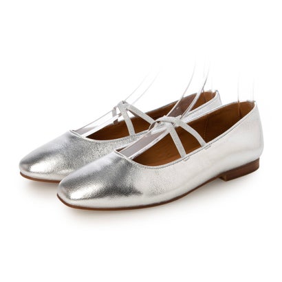 アポム APOM クロスストラップバレリーナ15 （シルバー）