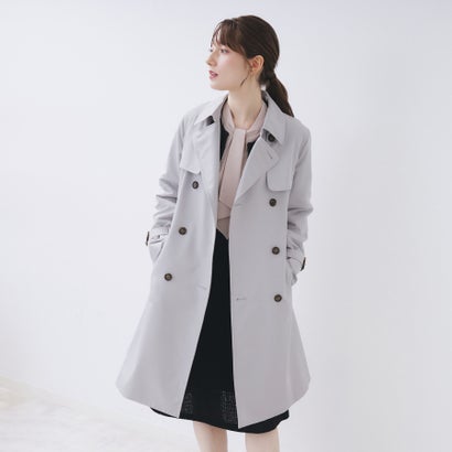 インデックス index ウォッシャブルトレンチコート【洗濯機可・撥水・花粉対応】 （サックスブルー(090)）