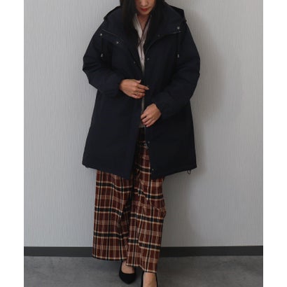 リベル モア libelle more 蓄熱中綿ウォーマルフードドロストコート （ネイビー）