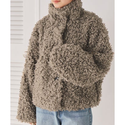 ティティベイト titivate プードルフェイクファージャケット （ベージュ）