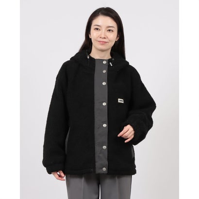 コンバース CONVERSE ボア 切替 フードジャケット コンバース （ブラック）