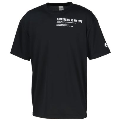 コンバース CONVERSE コンバース CONVERSE バスケット プリント T シャツ CB252363 （1911 ブラック×ホワイト）