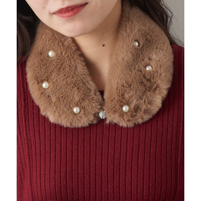 セットアップセブン SETUP7 エコFUR パール プチマグネット マフラー CLIR （モカ）