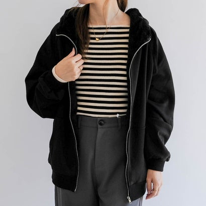 アクアガレージ aquagarage 極暖裏ボアパーカー 秋 冬 M L レディース | アクアガレージ aquagarage （ブラック）