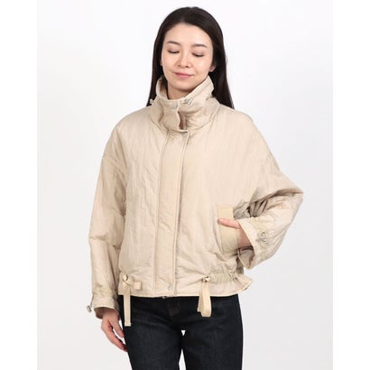 ヒューマンセカンドオケージョン Human 2nd Occasion ナイロンキルト中綿スタンドカラージャケット （エクリュ）(4)