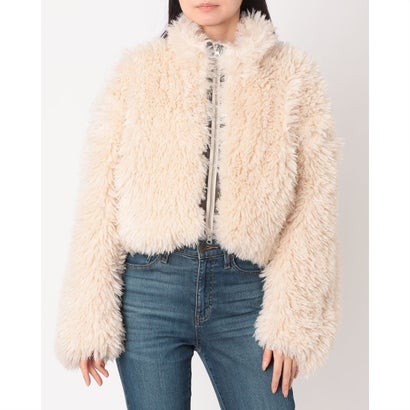 ヒューマンセカンドオケージョン Human 2nd Occasion プードルボアショートジャケット （エクリュ）