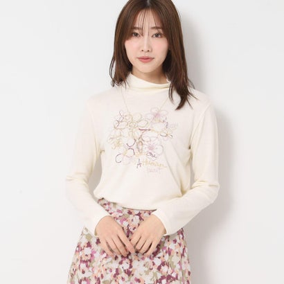 コルディア CORDIER 【M〜4Lサイズ】エアポンチジャージハイネックプルオーバー (ホワイト(002))